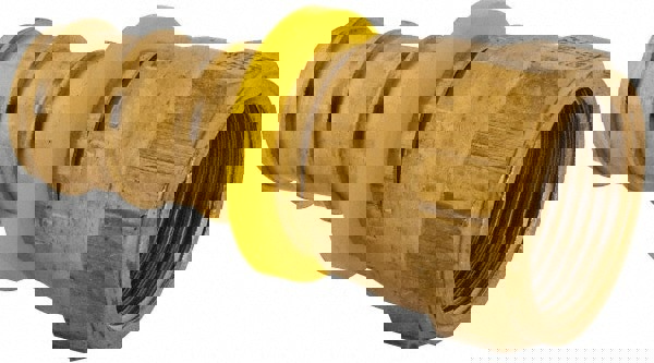 Barbed Push-On Hose Female Pipe Swivel: 1-1/16-14 UNF, Brass, 3/4